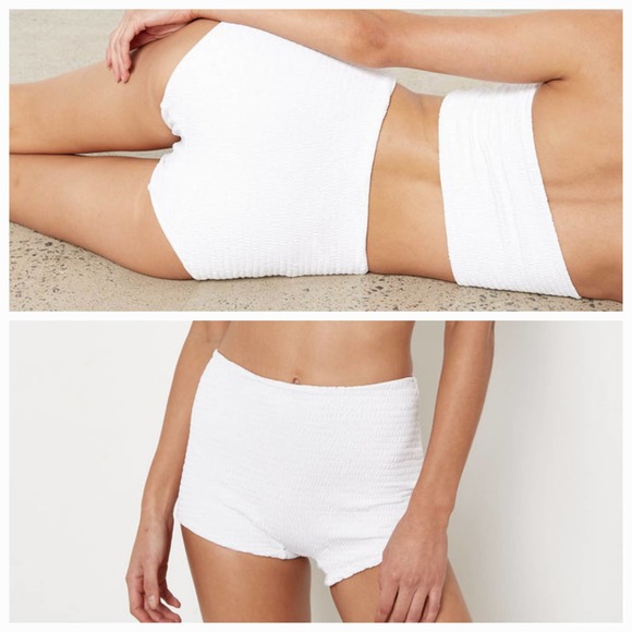 Free People Beige, Blue, and Dark Brown Bandeau Bikinis - Picture 5 of 8